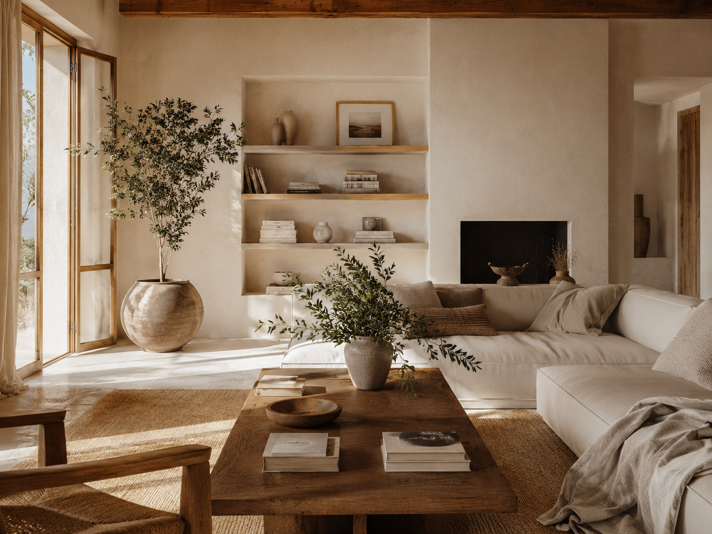 Salotto luminoso e curato — home staging emozionale Frangipani Home